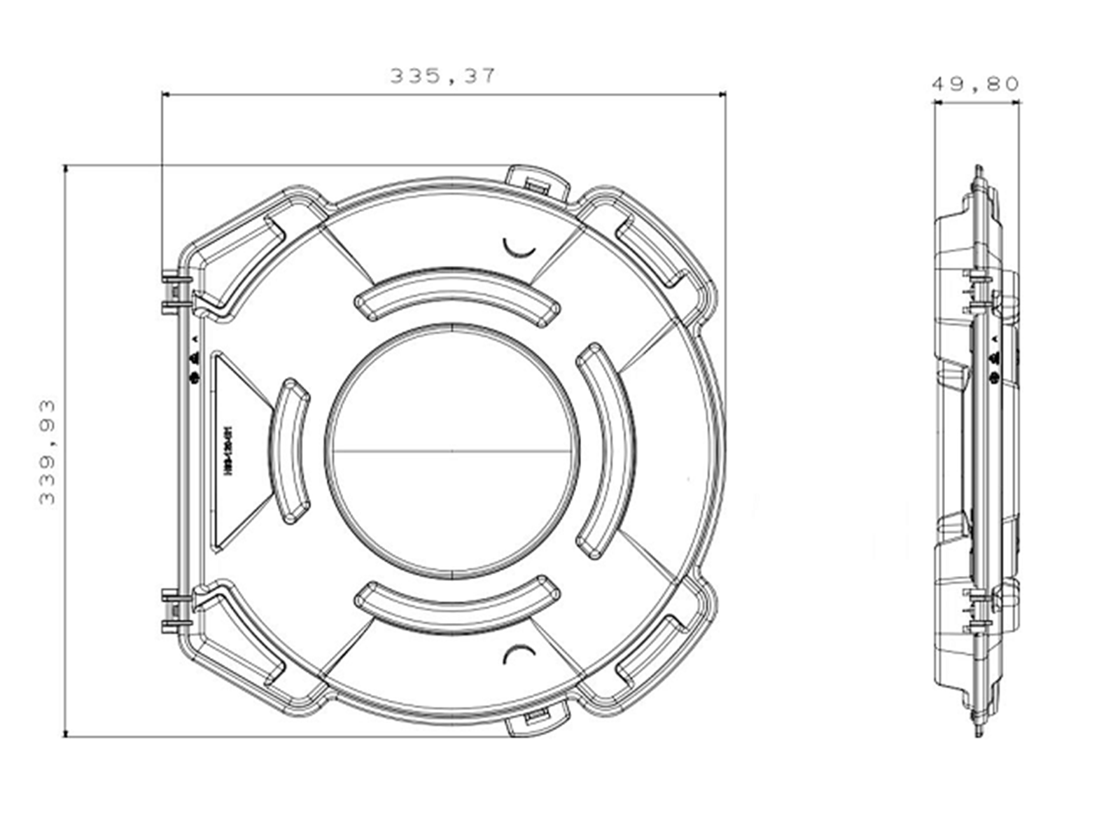 MSE PRO 12 inch, 300 mm Single Wafer Carrier Case, Polypropylene, Cleanroom Class 100 Grade, Wafer Carrier Cases, MSE Supplies LLC, MSE Supplies