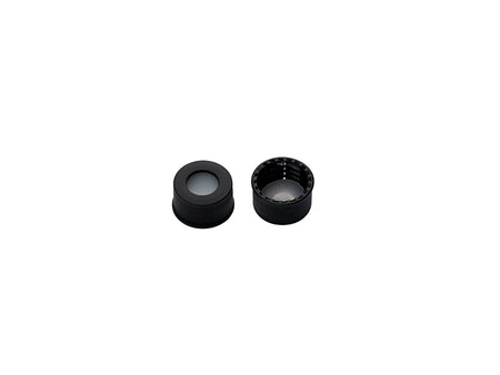 MSE PRO Φ13mm Black Screw PP Cap with Beige PTFE/Silicone Liner, 100pcs/pack - MSE Supplies LLC