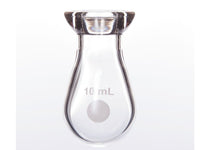 MSE PRO #15 O-Type Enamel Plate Kjerdahl Flask, Eggplant-Shaped 10mL