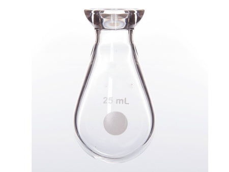 MSE PRO #15 O-Type Enamel Plate Kjerdahl Flask, Eggplant-Shaped 25mL