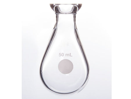 MSE PRO #15 O-Type Enamel Plate Kjerdahl Flask, Eggplant-Shaped 50mL
