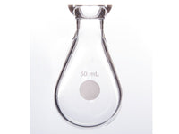 MSE PRO #15 O-Type Enamel Plate Kjerdahl Flask, Eggplant-Shaped 50mL