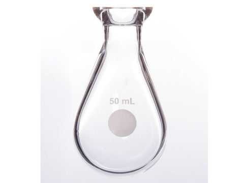 MSE PRO #15 O-Type Enamel Plate Kjerdahl Flask, Eggplant-Shaped 50mL