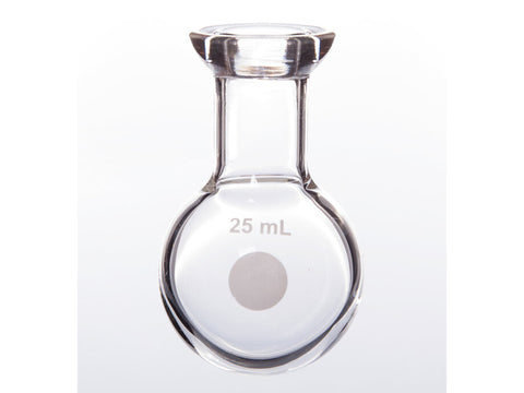 MSE PRO #15 O-Type Enamel Round Bottom Flask, 25mL