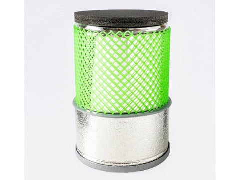 MSE PRO 1900mL Dewar Flask Aluminum Shell at the Bottom and Plastic Net at the Top with Cover