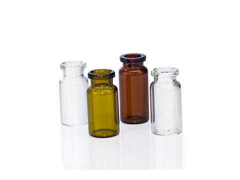 MSE PRO 22.5*38mm 5mL Crimp Amber Glass Headspace Vial Flat Bottom, 100pcs/pack - MSE Supplies LLC