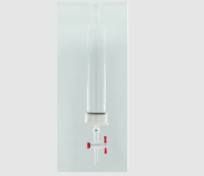 MSE PRO 25# Threads Nylon Material, Removable G2 Sand Plate Chromatography Column, Grinding Mouth 24/40, Effective Length 457mm, Main Pipe Outer Diameter 36mm