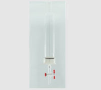 MSE PRO 25# Threads PTFE Material, Removable G2 Sand Plate Chromatography Column, Grinding Mouth 24/40, Effective Length 203mm, Main Pipe Outer Diameter 60mm