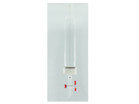 MSE PRO 25# Threads PTFE Material, Removable G2 Sand Plate Chromatography Column, Grinding Mouth 24/40, Effective Length 610mm, Main Pipe Outer Diameter 60mm