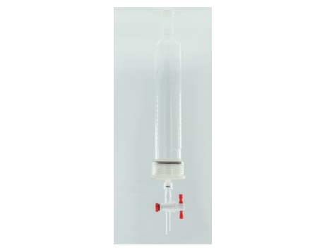 MSE PRO 25# Threads PTFE Material, Removable G2 Sand Plate Chromatography Column, Grinding Mouth 24/40, Effective Length 610mm, Main Pipe Outer Diameter 60mm