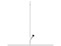 MSE PRO 25mL Acid Burette Transparent Glass (New High Vacuum Cut-Off Valve) Universal for Acid and Alkali - MSE Supplies LLC