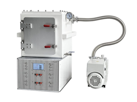 MSE PRO 25T Automatic Vacuum Heated Lab Press (500°C) with Dual Flat Heating Plates (180x180 mm), Pellet Press Die Set, MSE Supplies LLC, MSE Supplies