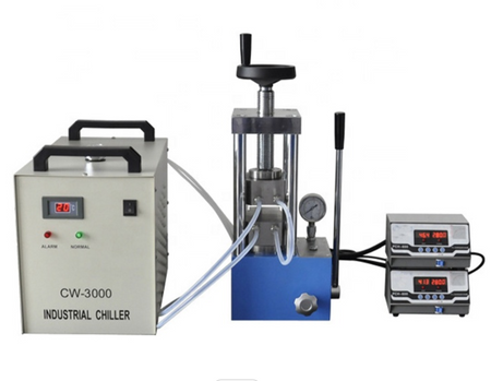 MSE PRO 30-Ton Benchtop Heated Lab Press (300°C) with Dual Flat Heating Plates (200x200 mm), Pellet Press Die Set, MSE Supplies LLC, MSE Supplies