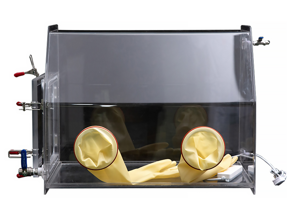 MSE PRO 378L Laboratory Two Port Acrylic Glove Box without Airlock Chamber (900W x 600D x 700H mm), Science & Laboratory, MSE Supplies LLC, MSE Supplies