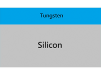 MSE PRO 4 inch Tungsten (W) Thin Film on Silicon Wafer, Wafers, MSE Supplies LLC, MSE Supplies