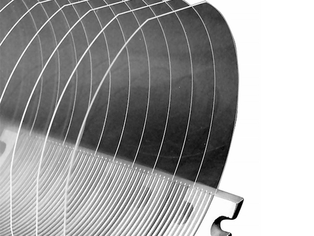 MSE PRO 4" JGS3 Fused Silica Wafer, 500 μm Thick, DSP, w/ Bevel, Primary Flat Only, Wafers, MSE Supplies LLC, MSE Supplies