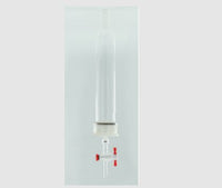 MSE PRO 50# Threads Nylon Material, Removable G2 Sand Plate Chromatography Column, Grinding Mouth 24/40, Effective Length 203mm, Main Pipe Outer Diameter 60mm