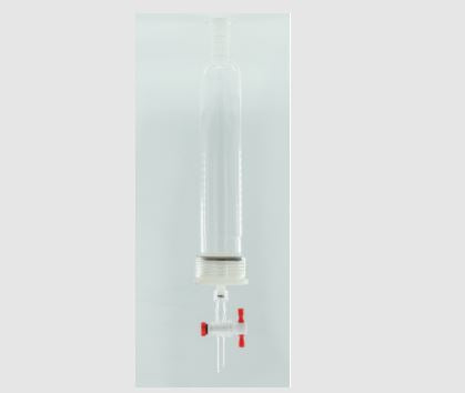 MSE PRO 50# Threads Nylon Material, Removable G2 Sand Plate Chromatography Column, Grinding Mouth 24/40, Effective Length 203mm, Main Pipe Outer Diameter 60mm