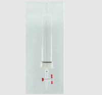 MSE PRO 50# Threads Nylon Material, Removable G2 Sand Plate Chromatography Column, Grinding Mouth 24/40, Effective Length 254mm, Main Pipe Outer Diameter 60mm