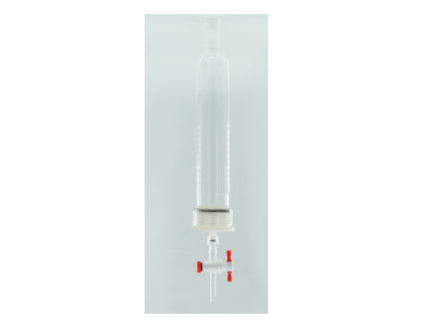 MSE PRO 50# Threads Nylon Material, Removable G2 Sand Plate Chromatography Column, Grinding Mouth 24/40, Effective Length 457mm, Main Pipe Outer Diameter 60mm