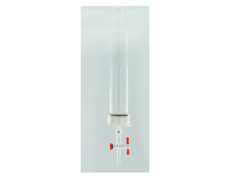 MSE PRO 50# Threads Nylon Material, Removable G2 Sand Plate Chromatography Column, Grinding Mouth 24/40, Effective Length 610mm, Main Pipe Outer Diameter 60mm