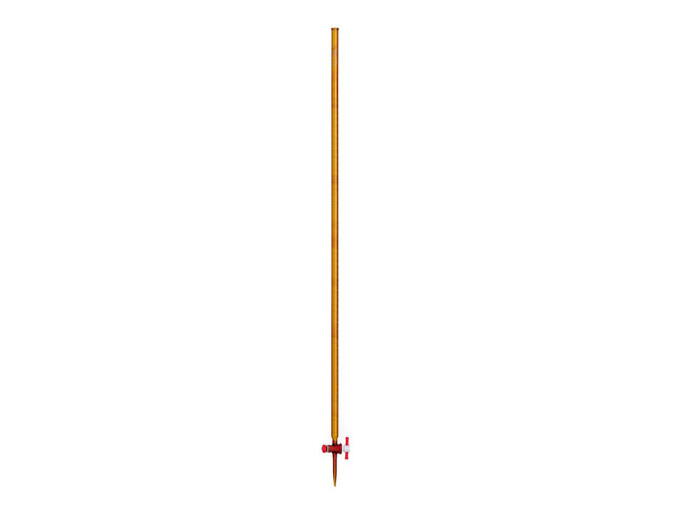 MSE PRO 50mL Acid Burette Brown Glass (2mm PTFE Valve) for Acid and Alkali, 1 Piece/Box