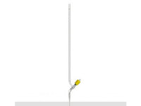 MSE PRO 50mL Acid Burette Transparent Glass (New High Vacuum Cut-Off Valve) Universal for Acid and Alkali - MSE Supplies LLC