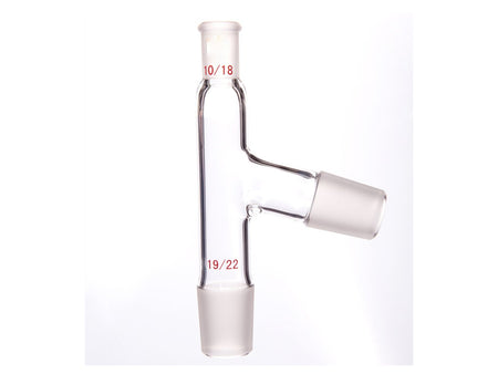 MSE PRO 75° Distillation Head, Upper Mouth: 10/18, Lower (Side) Grinding Mouth: 19/22, Thermometer Insertion Depth 50mm - MSE Supplies LLC