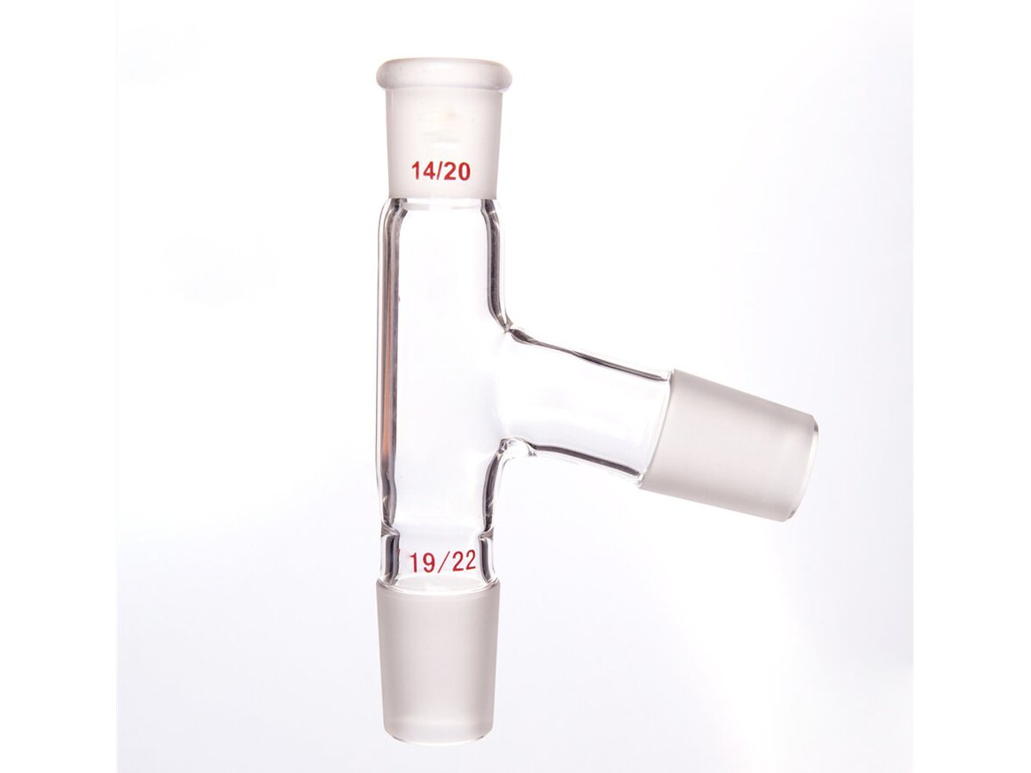 MSE PRO 75° Distillation Head, Upper Mouth: 14/20, Lower Mouth: 19/22, Side Grinding Mouth: 19/22 - MSE Supplies LLC