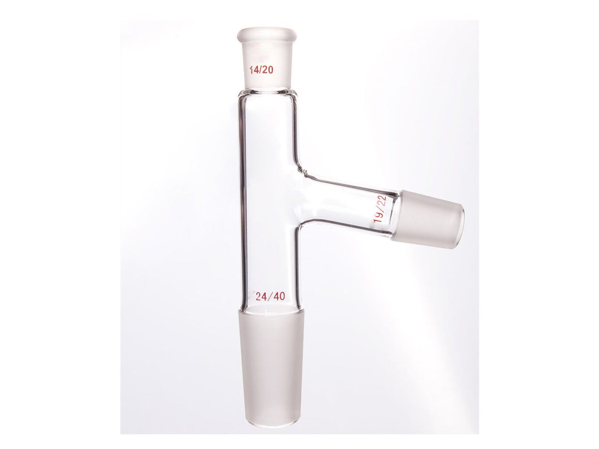 MSE PRO 75° Distillation Head, Upper Mouth: 14/20, Lower Mouth: 24/40, Side Grinding Mouth: 19/22 - MSE Supplies LLC