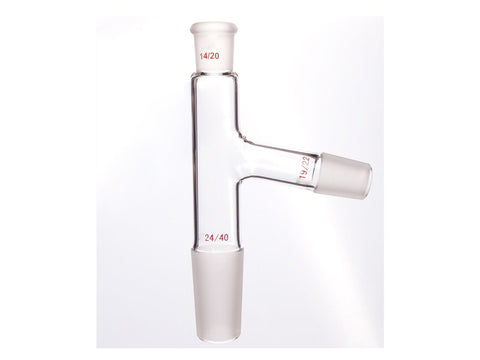 MSE PRO 75° Distillation Head, Upper Mouth: 14/20, Lower Mouth: 24/40, Side Grinding Mouth: 19/22 - MSE Supplies LLC