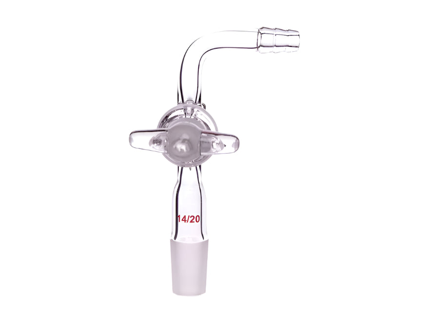 MSE PRO 90° Exhaust Joint, Glass Door, 14/20, 2mm Door Aperture