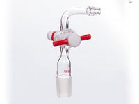 MSE PRO 90° Joint, Finely Adjustable PTFE Stopper, 19/22, Stopper 2mm