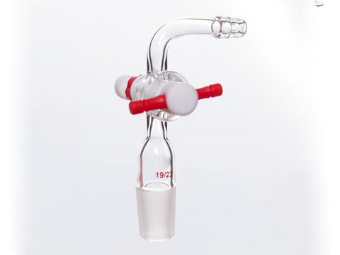 MSE PRO 90° Joint, Finely Adjustable PTFE Stopper, 19/22, Stopper 2mm