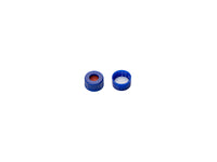 MSE PRO Φ9mm Blue Screw Caps with White PTFE/Red Silicone Liner, 100 pcs/pack - MSE Supplies LLC