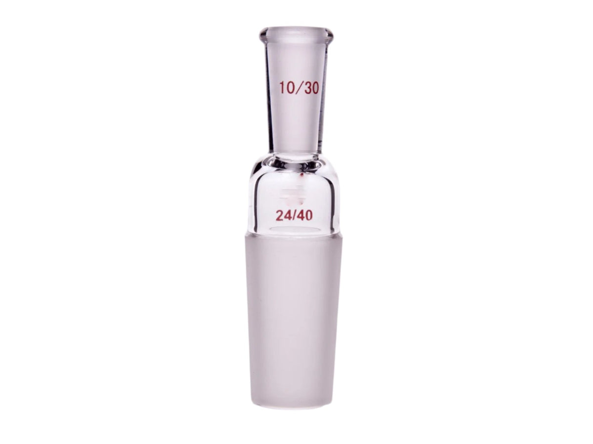 MSE PRO A-Type Joint (Large to Small), Upper Mouth: 10/30, Lower Mouth: 24/40 - MSE Supplies LLC