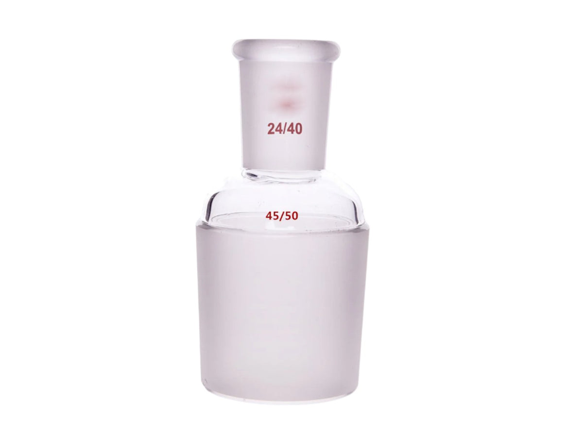 MSE PRO A-Type Joint (Large to Small), Upper Mouth: 24/40, Lower Mouth: 45/50 - MSE Supplies LLC