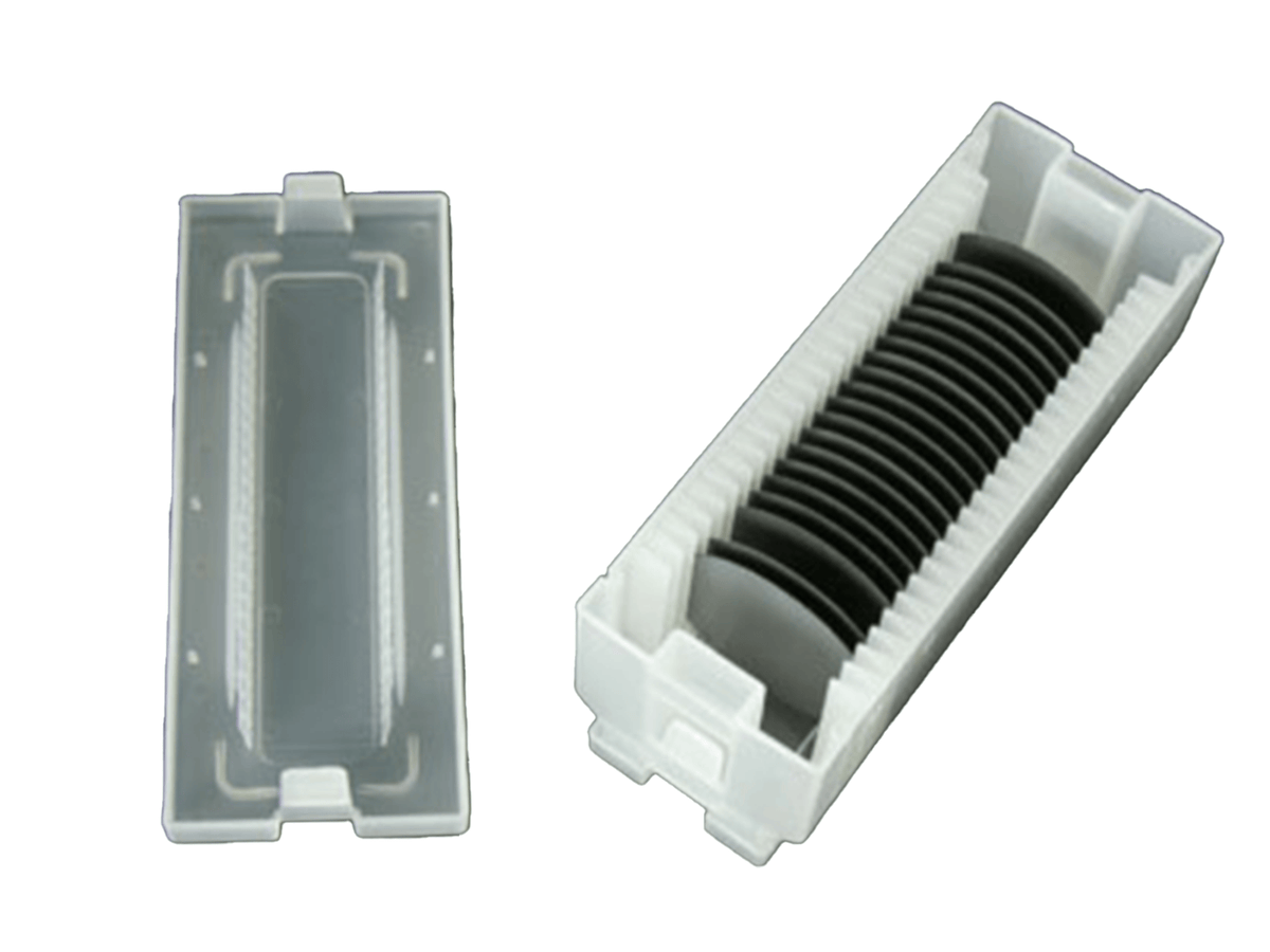 MSE PRO 10 pcs of 2 inch Diameter 25 Wafers Carrier Box, Polypropylene, Cleanroom Class 100 Grade, Wafer Carrier Cases, MSE Supplies LLC, MSE Supplies