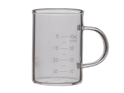MSE PRO Beaker with Handle, Double Scale Line 50mL, Diameter 42 x Height 60 x Wall Thickness 2.3mm