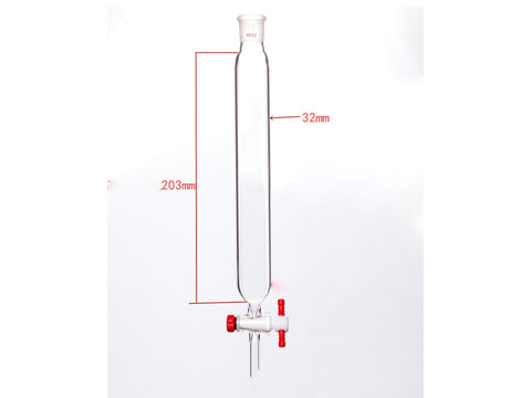 MSE PRO Chromatography Column, φ32mm, Effective Length 203mm, Aperture of the Gate: 2mm, 19/22