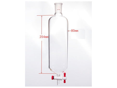 MSE PRO Chromatography Column, φ80mm, Effective Length 254mm, Aperture of the Gate: 4mm, 24/40