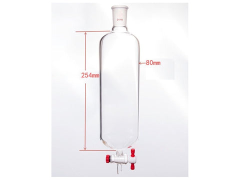 MSE PRO Chromatography Column, φ80mm, Effective Length 254mm, Aperture of the Gate: 4mm, 24/40