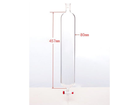 MSE PRO Chromatography Column, φ80mm, Effective Length 457mm, Aperture of the Gate: 4mm, 24/40