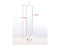 MSE PRO Chromatography Column, φ80mm, Effective Length 457mm, Aperture of the Gate: 4mm, 24/40