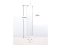 MSE PRO Chromatography Column, φ80mm, Effective Length 800mm, Aperture of the Gate: 4mm, 24/40 - MSE Supplies LLC