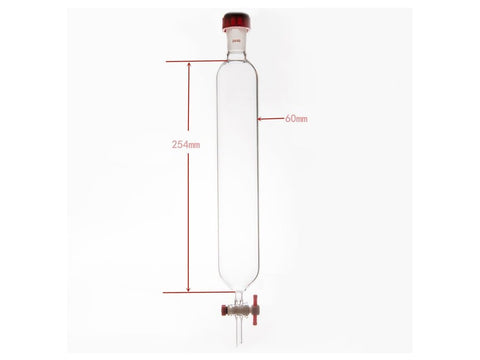 MSE PRO Chromatography Column, External Threads, φ60mm, Effective Length: 254mm