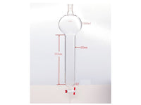 MSE PRO Chromatography Column with Sand Plate Storage Ball, 24/40, φ60mm, Effective Length 305mm, Storage Ball Capacity 1000mL