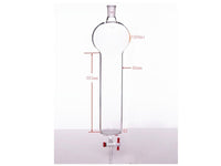 MSE PRO Chromatography Column with Sand Plate Storage Ball, 24/40, φ80mm, Effective Length 203mm, Storage Ball Capacity 1000mL