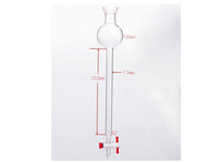 MSE PRO Chromatography Column with Sand Plate Storage Ball, 35/20, φ17mm, Effective Length: 203mm, 100mL