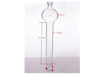 MSE PRO Chromatography Column with Sand Plate Storage Ball, 35/20, φ46mm, Effective Length: 254mm, 500mL - MSE Supplies LLC